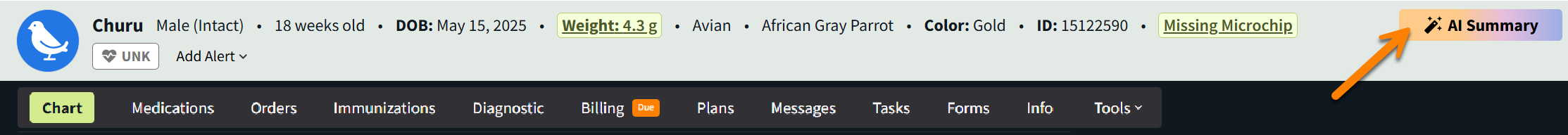 ai summary button in pet banner (2).png