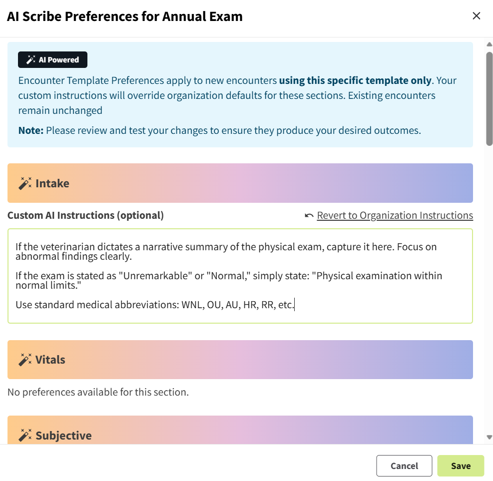 AI Scribe Preferences window.png