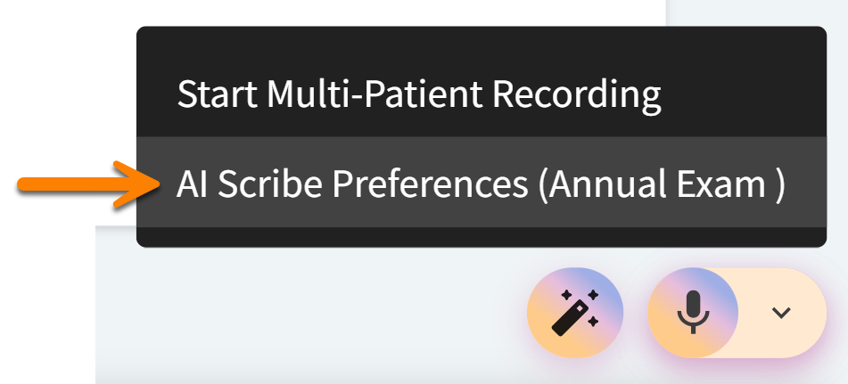 ai scribe preferences access.png