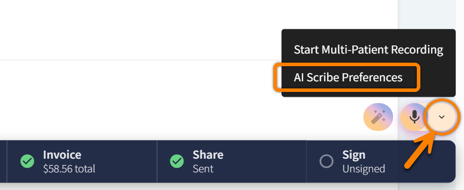 enc access ai scribe preferences.png